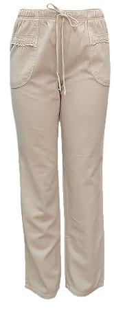 1310  CALÇA PIJAMA PT COLOR Areia