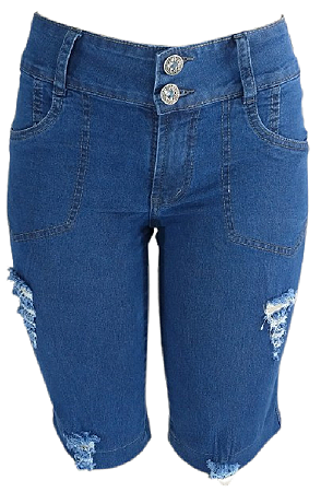 88154 TF BERMUDA CICLISTA JEANS LYC DONNA - Stone