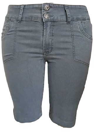 88154 TF BERMUDA CICLISTA JEANS LYC DONNA - Cinza