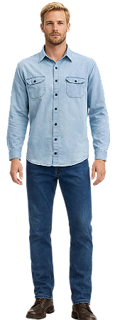 3802 CAMISA MASC M/LONGA RIVER - DELAVÊ
