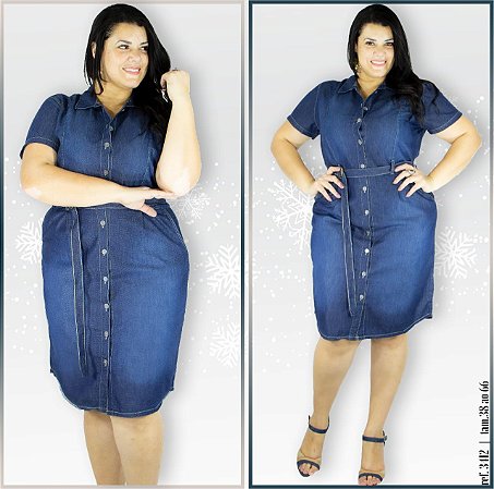 3412 VESTIDO POSH RETO CINTO 2 MEIA LUA Amaciado