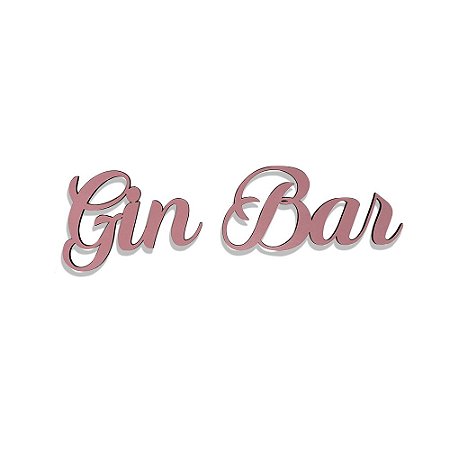 Palavra de Parede  Gin Bar rosa
