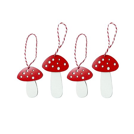 Enfeite Cogumelo Cj 4