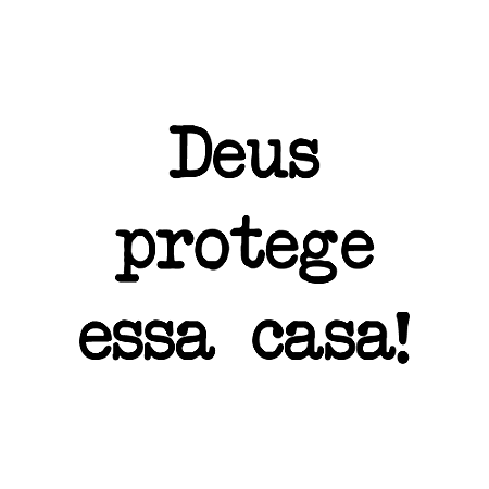 Letrinhas Deus Protege