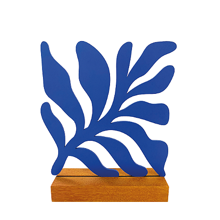 Escultura de Mesa Alga Azul