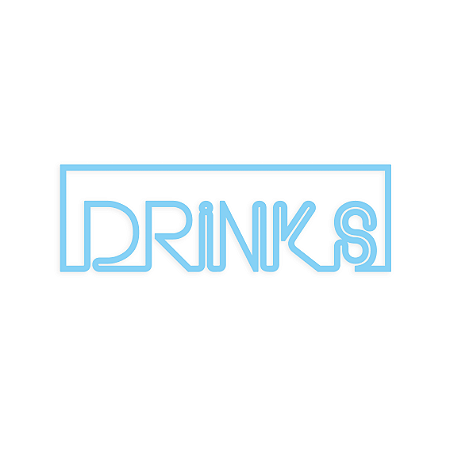 Palavra para Parede Drinks Azul