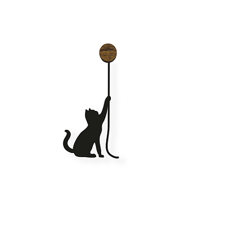 Escultura de Parede Gato Lola