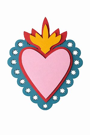 Decorativo de Parede Corazón Fuego