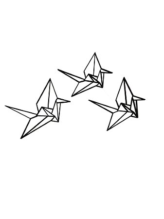 Decorativo de parede Trio Origami