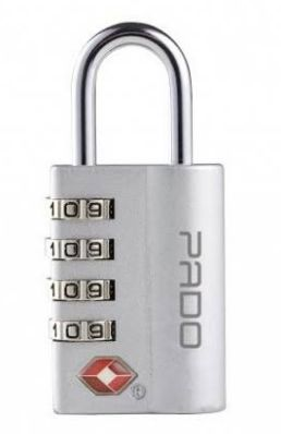 CADEADO TSA LOCK  4 SEGREDO - PRATA