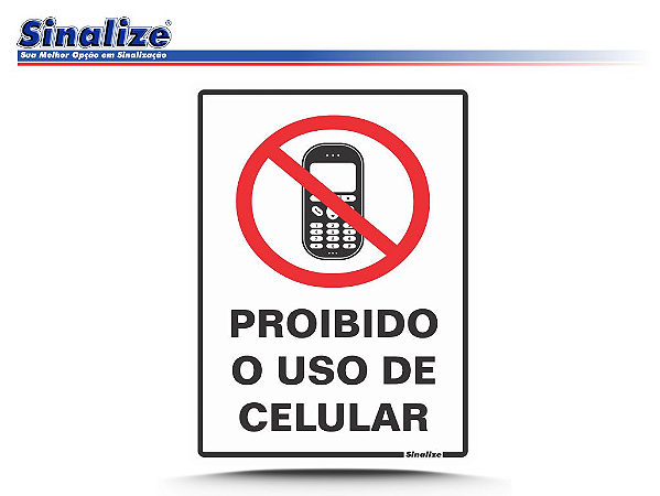 Proibido o uso de celular