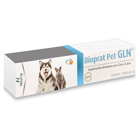 Probiótico Bioprat Pet GLN para Cães e Gatos 14g - Nourrie