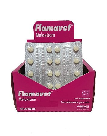 Anti-Inflamatório Flamavet 2,0mg - 10 Comprimidos Cartela Avulsa + Bula