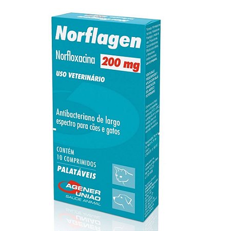 Antibacteriano Norflagen 200Mg 10 Comprimidos - Agener