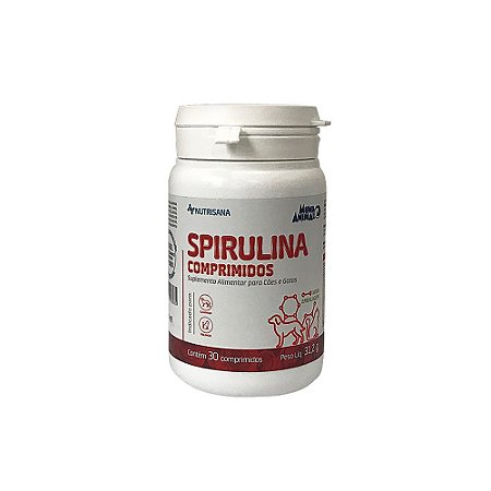 Suplemento Vitamínico Nutrisana Spirulina 30 Comprimidos - Mundo Animal