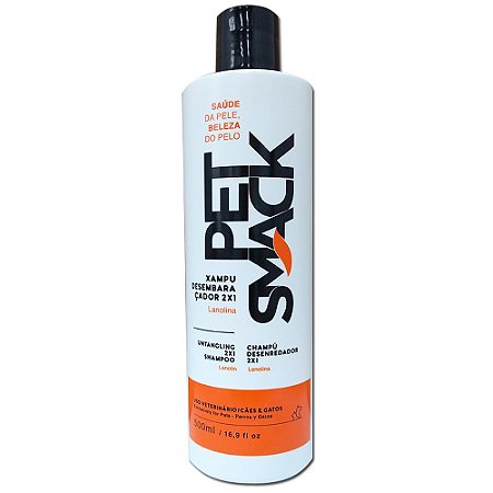 Shampoo Desembaraçador 2x1 500ml - Pet Smack