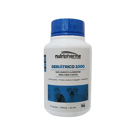 Suplemento Vitamínico Geriátrico 1000 30 Cápsulas - Nutripharme
