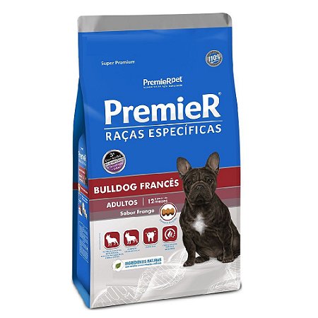 Ração Super Premium Premier Raças Específicas Bulldog Francês Adultos Sabor Frango 1kg - PremierPet