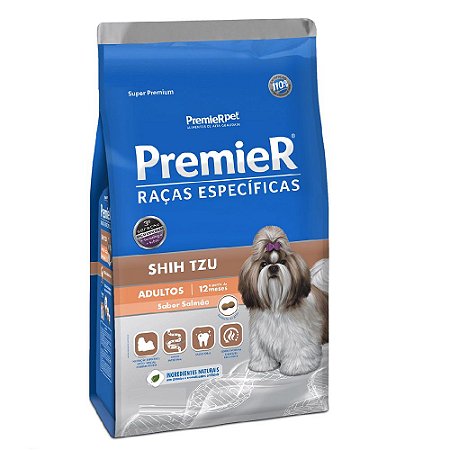 Ração Super Premium Premier Raças Específicas Shih Tzu Adultos Sabor Salmão 2,5kg - PremierPet