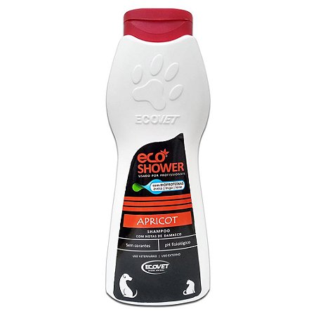 Shampoo Eco Shower Apricot Cães e Gato 250ml - Ecovet
