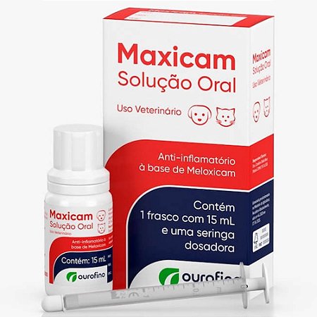 Anti-Inflamatório Maxicam Solução Oral 15ml - Ourofino