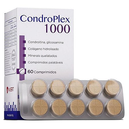 Condroplex 1000 60 Comprimidos Palatáveis 60g- Avert