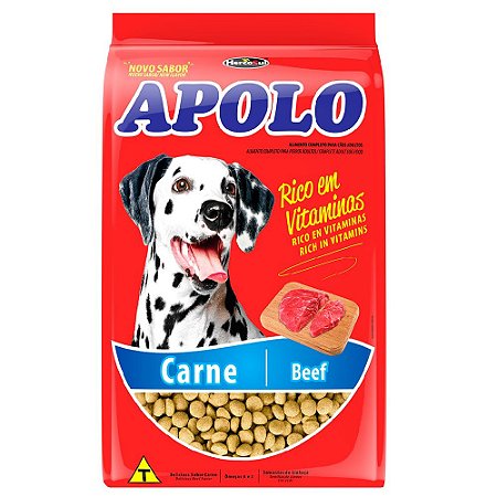 Ração Para Cães Adultos Apolo Carne 20kg - Hercosul
