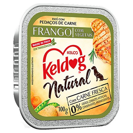 Keldog Natural Patê Frango Com Vegetais 100g