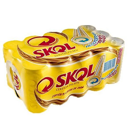 Cerveja SKOL Pilsen com 15 Unidades de 269ml