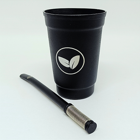 Kit Black Copo de alumínio + Bomba de inox Regulagem 6 furos - Téres House