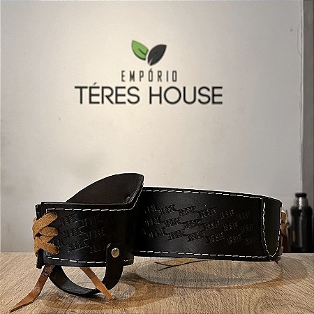 Cinta de Couro de Boi com Porta Cuia termica - Téres House