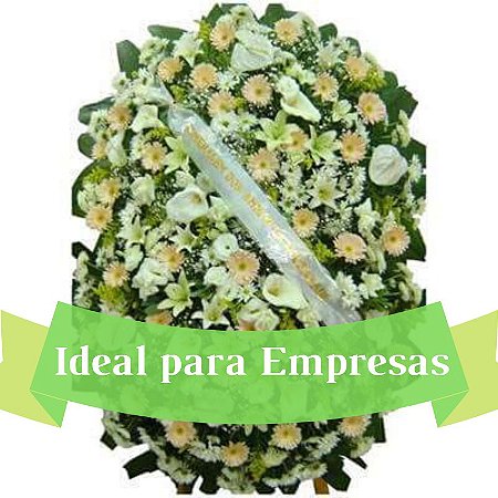 Coroa de Flores Empresa Dupla Grande