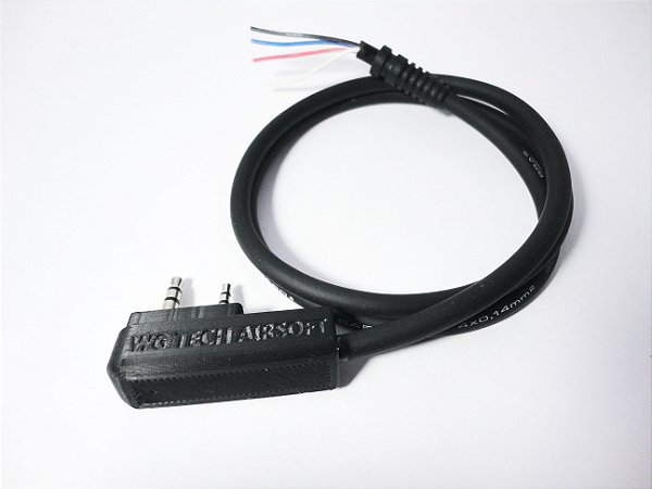 CABO DE REPOSIÇÃO PTT Z-TAC TACTICAL RÁDIO BAOFENG / KENWOOD