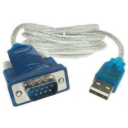 Cabo Conversor Serial RS232 HL340 DB9 Macho USB