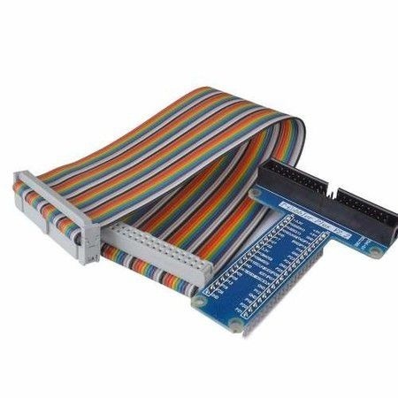 Módulo GPIO 40P + Cabo Jumper - Azul