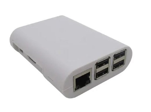 CASE PARA RPI 3 EM ABS COR BRANCO