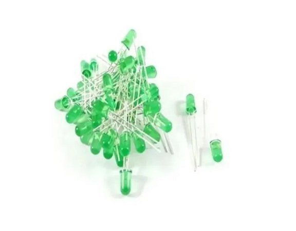 PACOTE 1.000 LED DIFUSO VERDE 5MM