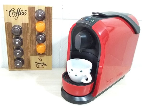 PORTA CÁPSULAS DE CAFÉ E CHÁ (TRES CORAÇÕES) 18,5X1,5X27CM