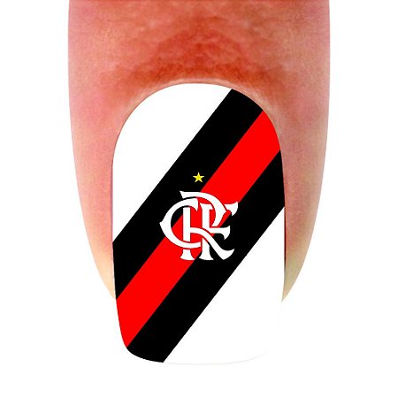 Adesivo de Unha Time 11 Flamengo - 12un