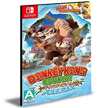 Donkey Kong Country Tropical Freeze Nintendo Switch Mídia Digital