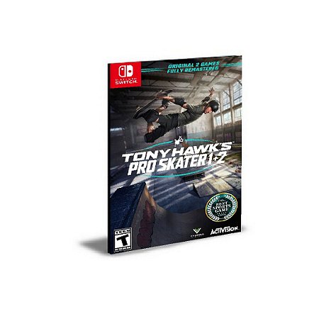 Tony Hawk's Pro Skater 1 + 2  Português Nintendo Switch Mídia Digital
