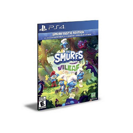 Os Smurfs Mission Vileaf PS4 PSN Mídia Digital