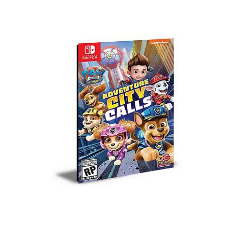 PAW Patrol The Movie: Adventure City Calls Português Nintendo Switch Mídia Digital