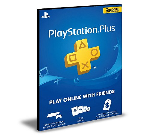 PSN PLUS PLAYSTATION PS4 E PS5 3 MESES