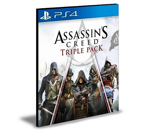 Assassin's Creed Triple Pack Black Flag, Unity, Syndicate Ps4 Psn  Mídia Digital
