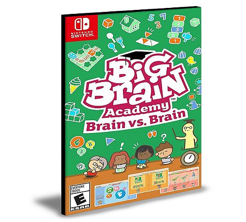Big Brain Academy Brain vs. Brain Nintendo Switch Mídia Digital