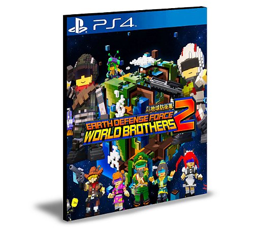 EARTH DEFENSE FORCE WORLD BROTHERS 2 Ps4 Mídia Digital