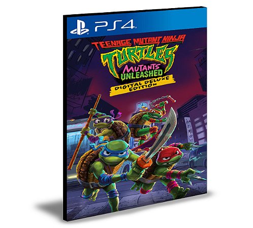 As Tartarugas Ninja Mutantes à Solta Deluxe Edition Ps4 Mídia Digital