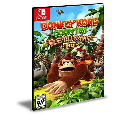 Donkey Kong Country Returns HD Nintendo Switch Mídia Digital
