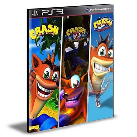 COMBO CRASH BANDICOOT 1 2 3 PS3 PSN MÍDIA DIGITAL